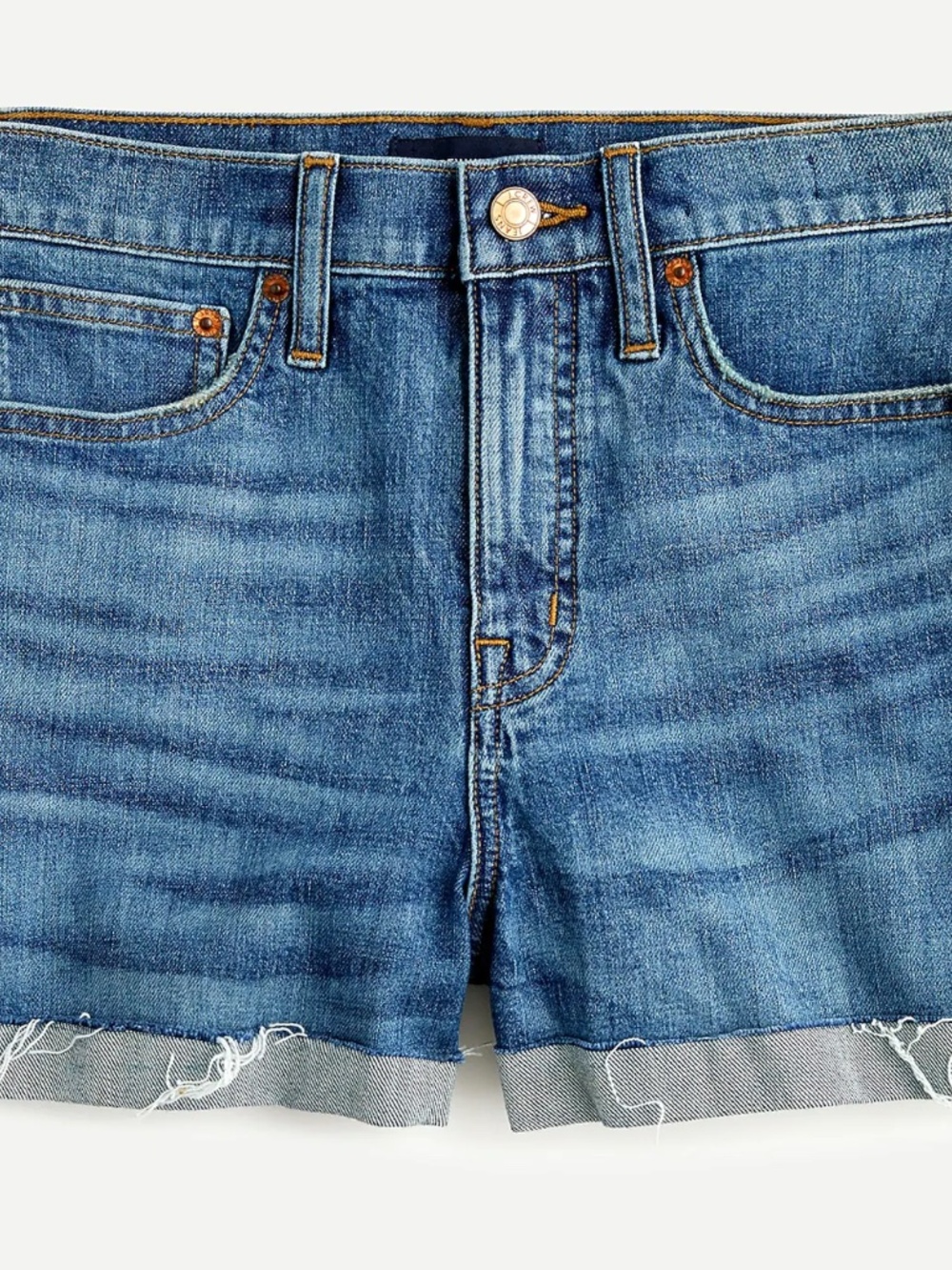 J. Crew High-Rise Denim Shorts in Faded Indigo (Size 28)
